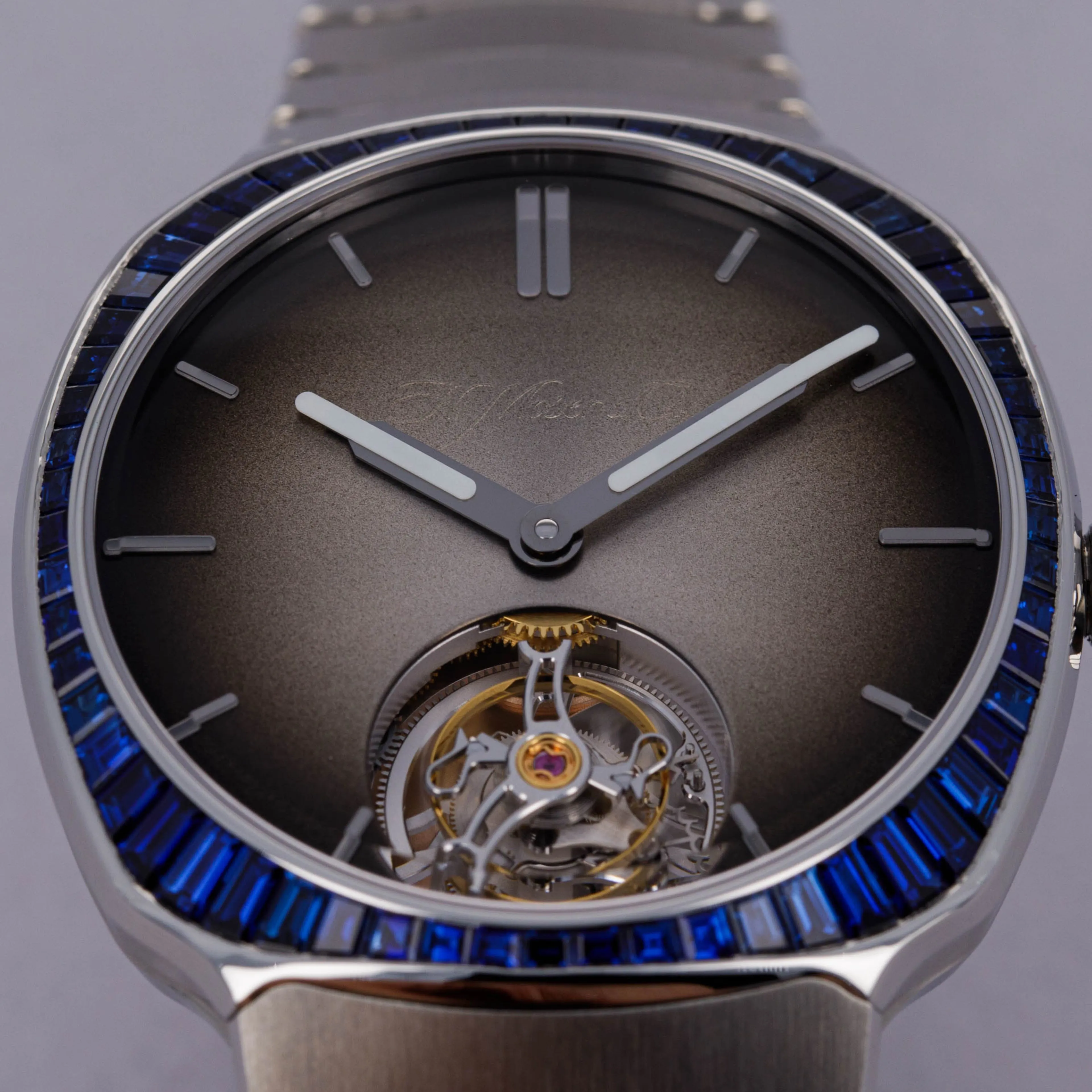 H. Moser & Cie. Streamliner Tourbillon Bucherer Blue 6804-1200 40mm Stainless steel Gray 7