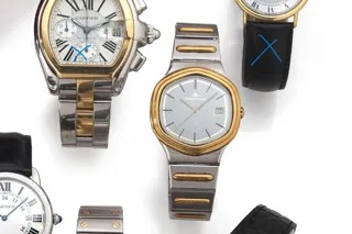 Jaeger-LeCoultre Stainless steel and Gold-plated Silver