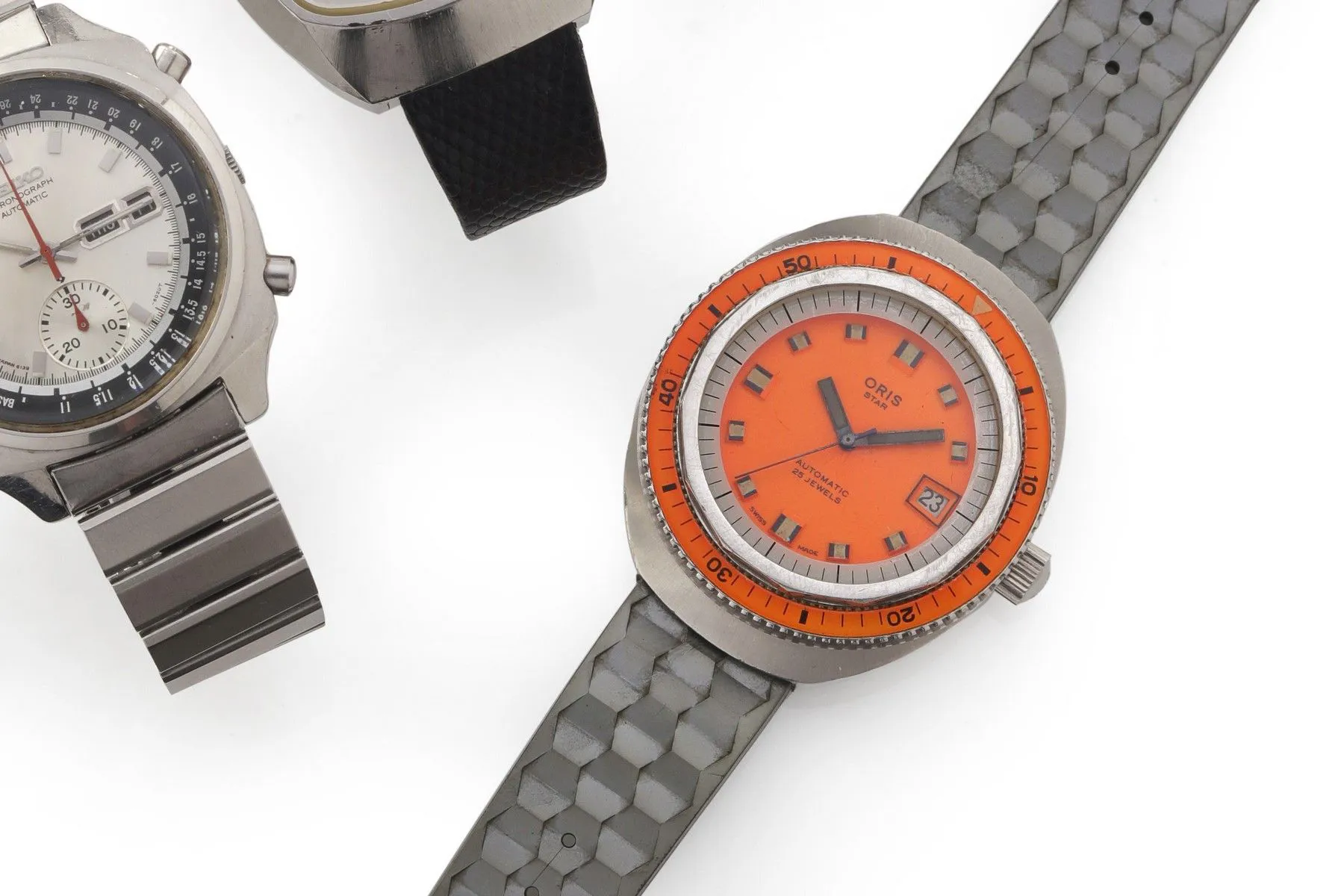 Oris Star 46mm Stainless steel Orange