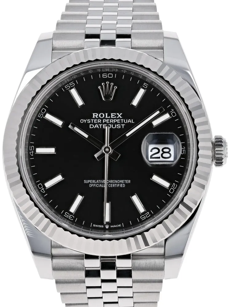 Rolex Datejust 41 126334-0018 41mm White gold and Oystersteel Black