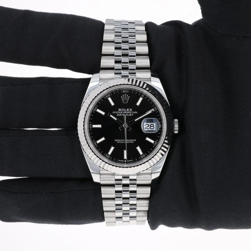 Rolex Datejust 41 126334-0018 41mm White gold and Oystersteel Black 9