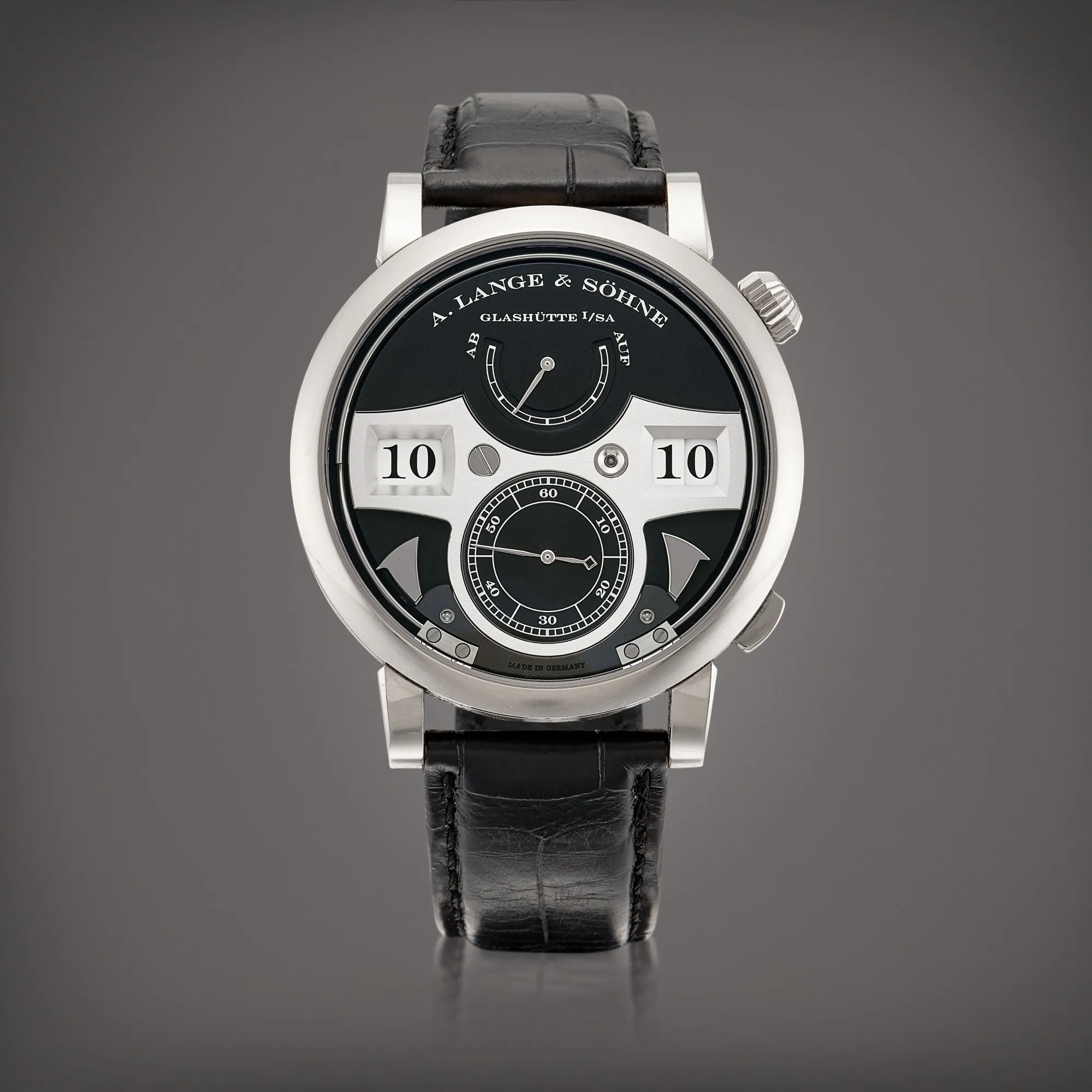 A. Lange & Söhne Zeitwerk 145.029 44mm White gold Black