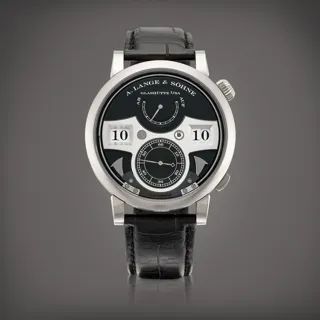 A. Lange & Söhne Zeitwerk 145.029 White gold Black