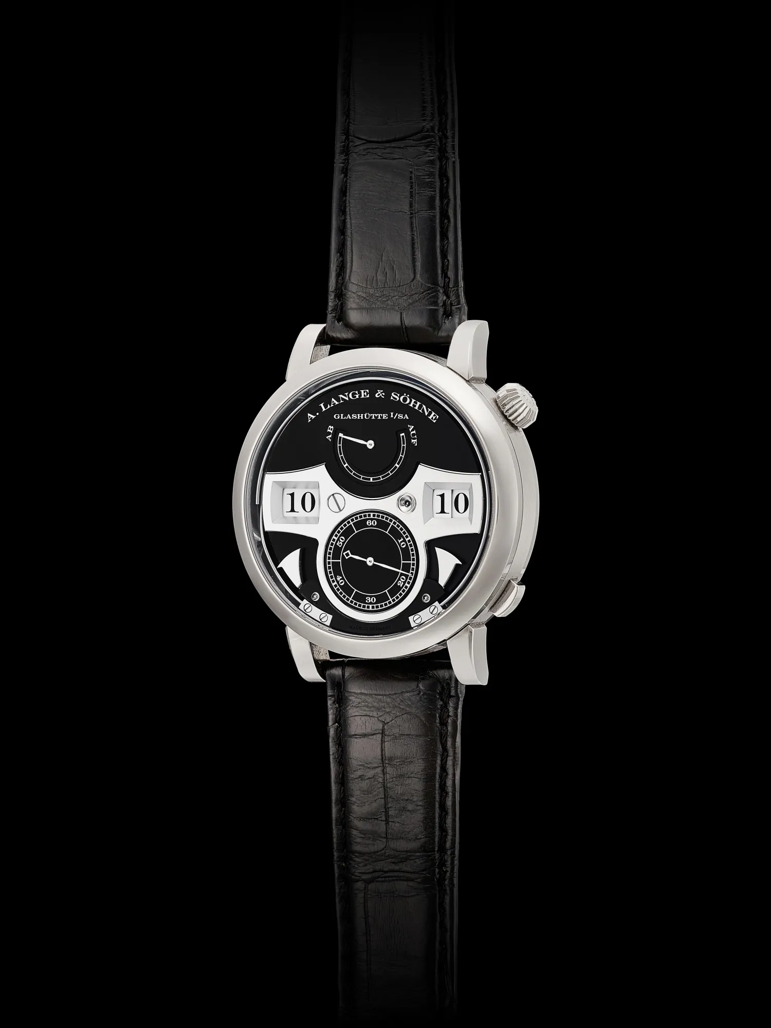 A. Lange & Söhne Zeitwerk 145.029 44mm White gold Black 5