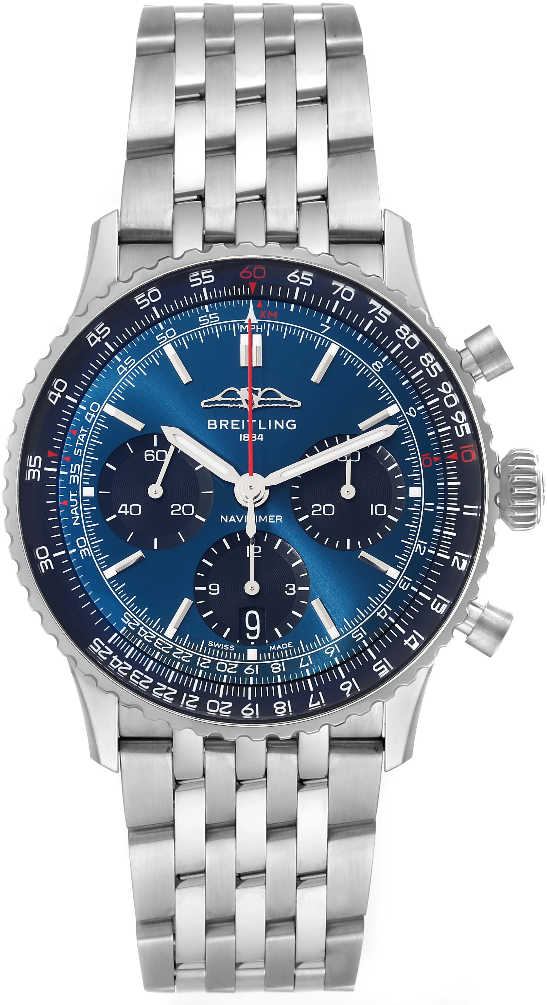 Breitling Navitimer AB0139241C1A1 41mm Stainless steel Blue 1