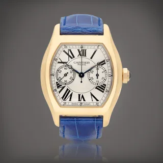 Cartier Tortue 2661 34mm Rose gold Silver