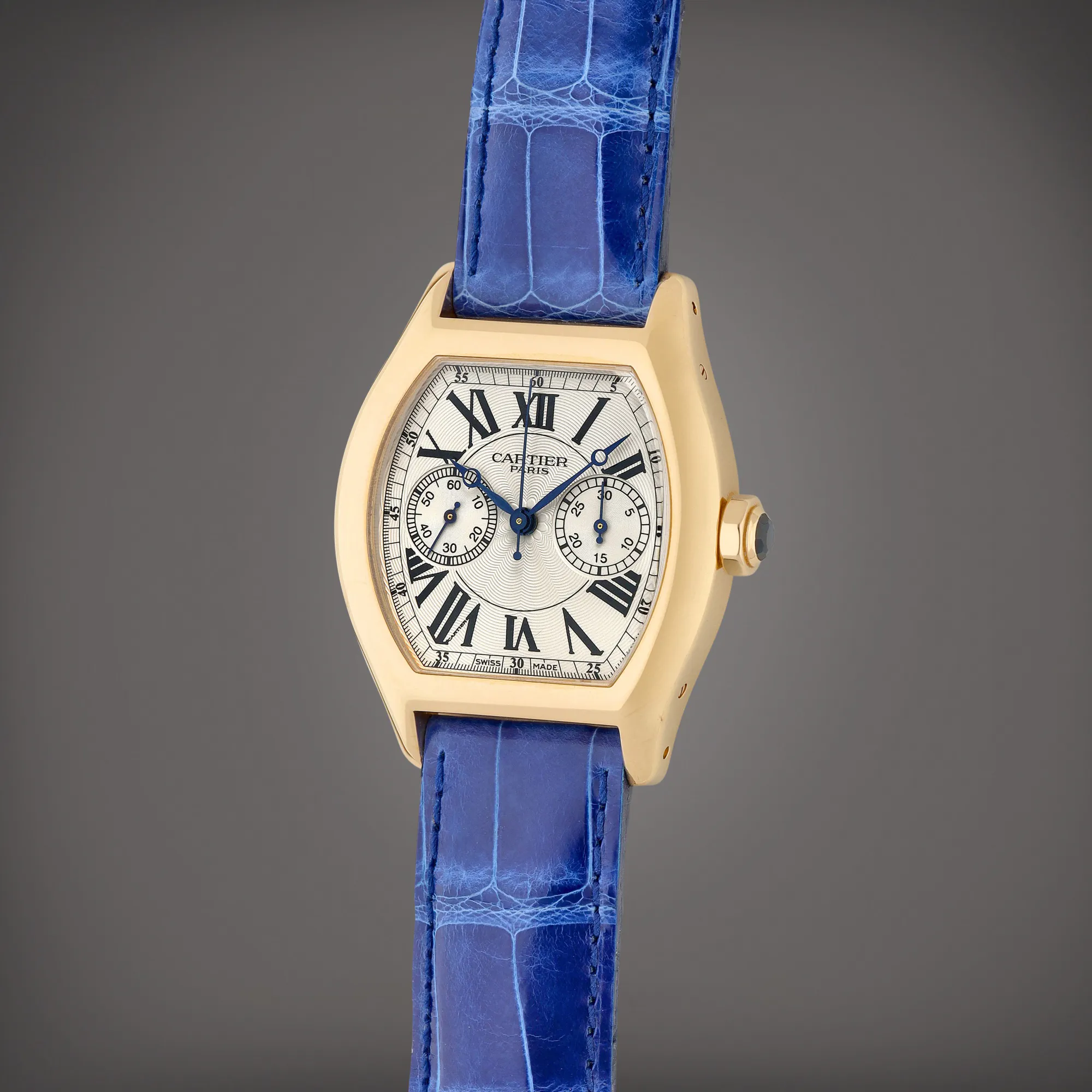 Cartier Tortue 2661 34mm Rose gold Silver 1