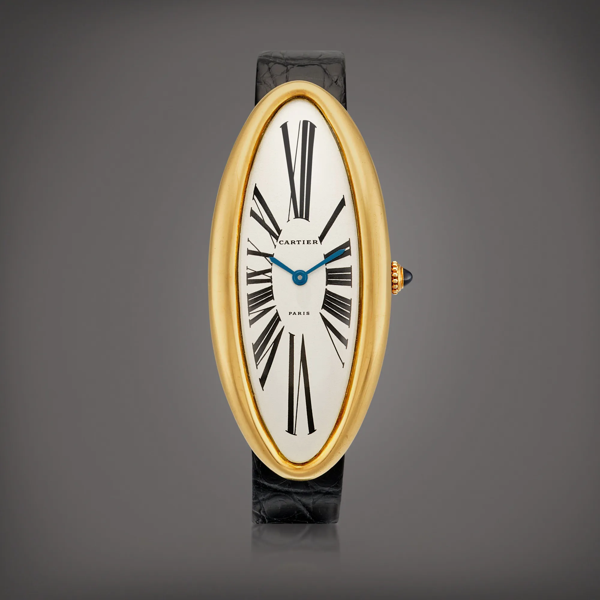 Cartier Baignoire Allongée 51.5mm Yellow gold Silver