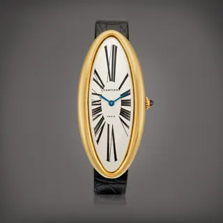 Cartier Baignoire Allongée Yellow gold Silver