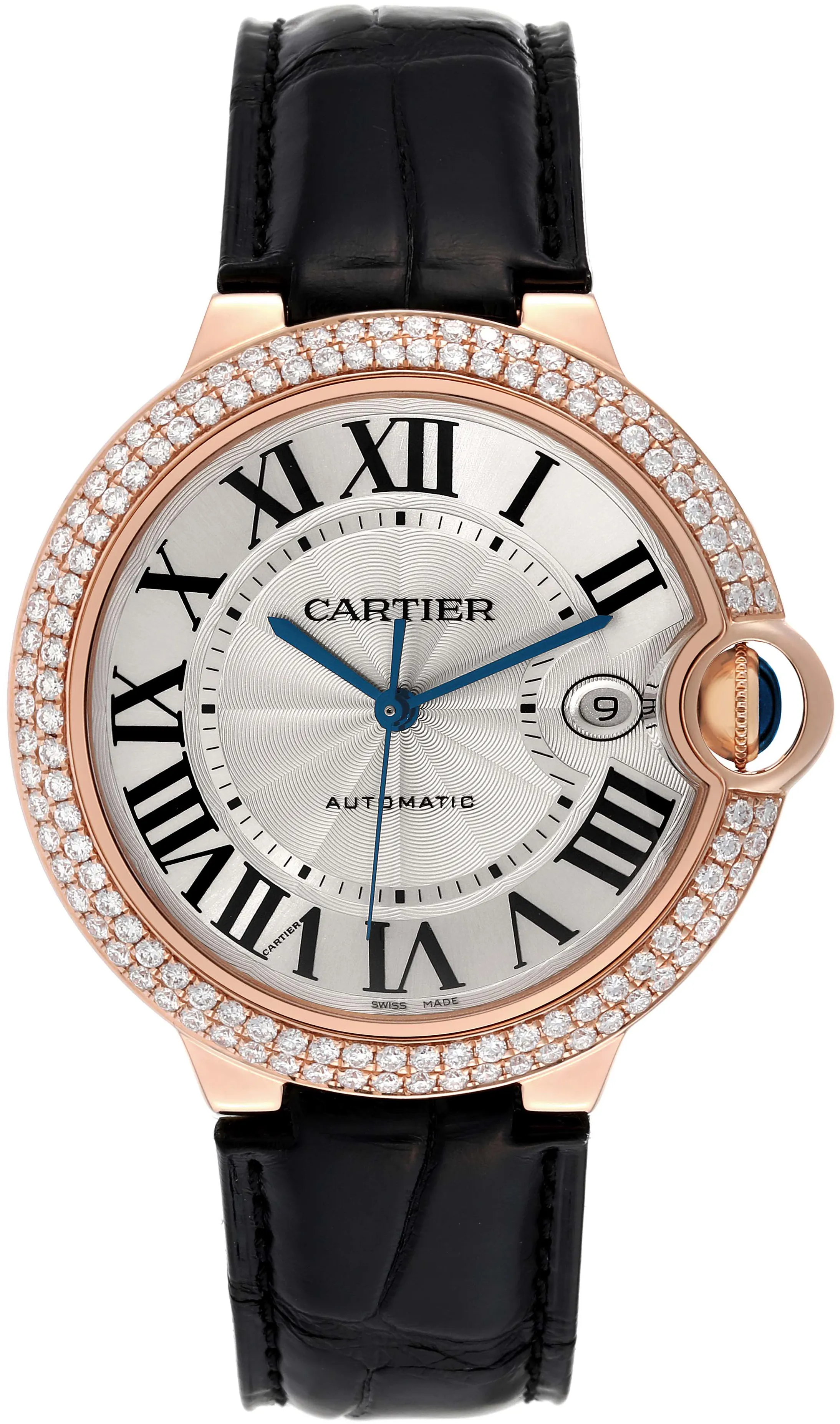 Cartier Ballon Bleu WE900851 42mm Rose gold and 18k rose gold Silver 1