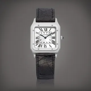 Cartier Santos Dumont 1575 Platinum Silver