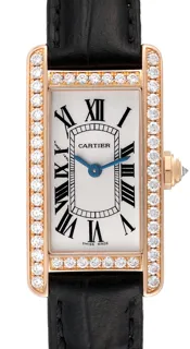 Cartier Tank Américaine WJTA0002 Rose gold Silver