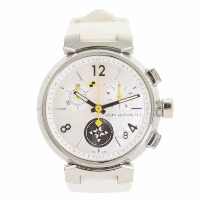 Louis Vuitton Tambour Q11BA 39mm Stainless steel Mother-of-pearl