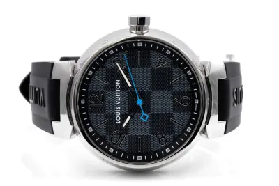 Louis Vuitton Tambour QA073 41mm Stainless steel Black