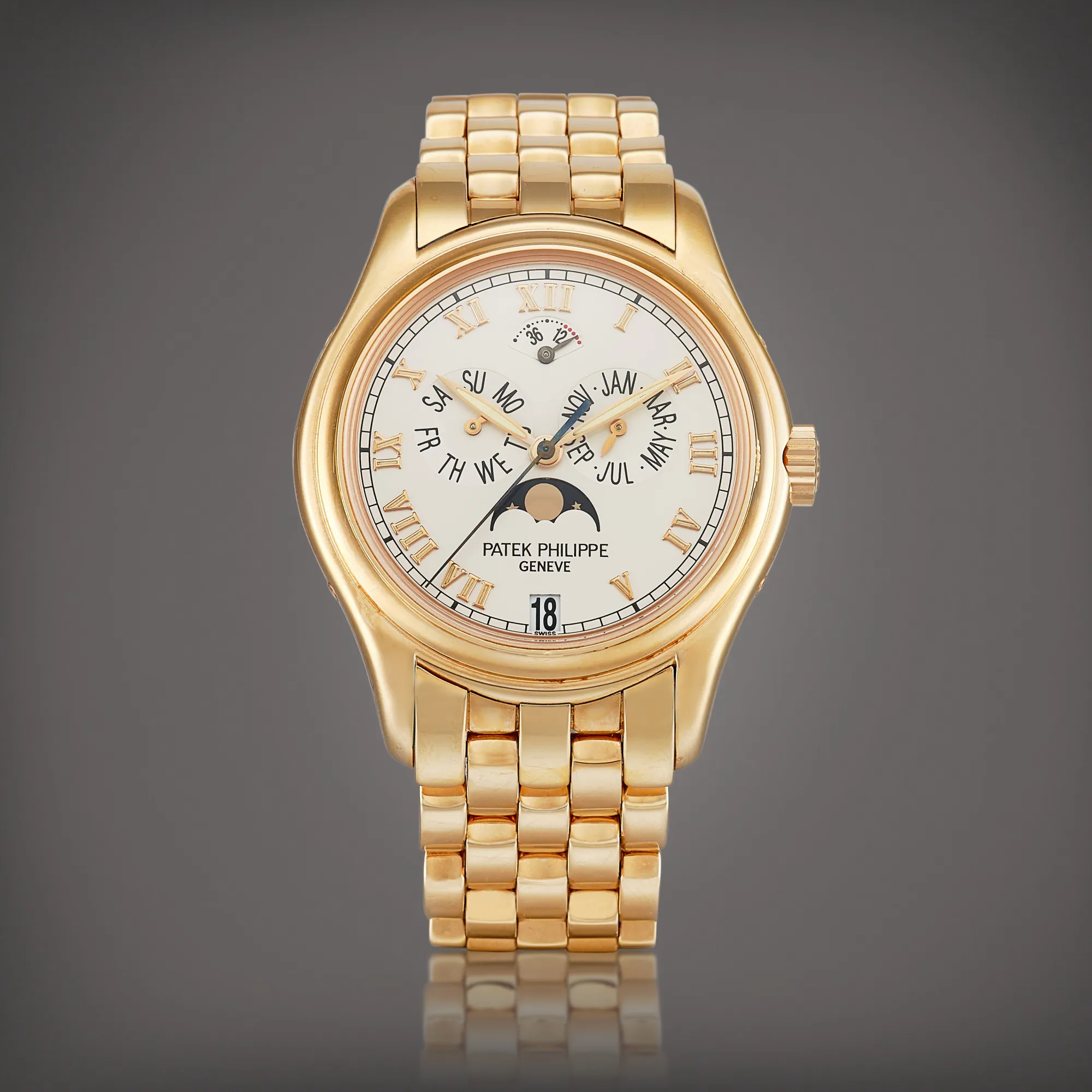 Patek Philippe Annual Calendar 5036 36mm Rose gold Silver