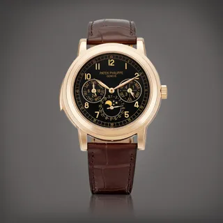 Patek Philippe Minute Repeater Perpetual Calendar 5074 Rose gold Black