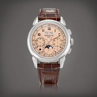 Patek Philippe Perpetual Calendar Chronograph 5270 Platinum Salmon