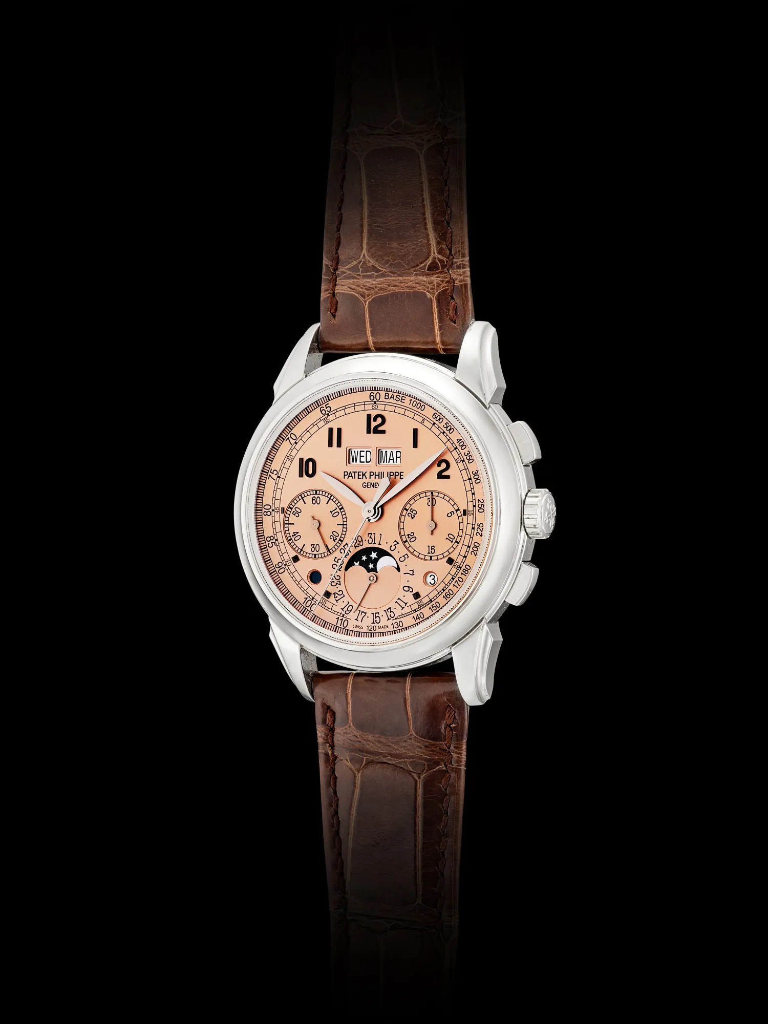 Patek Philippe Perpetual Calendar Chronograph 5270 41mm Platinum Salmon 6