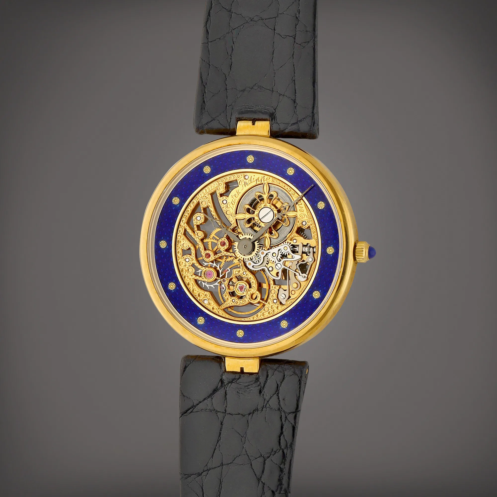 Patek Philippe Squelette 3885 31mm Yellow gold and Enamel Skeletonized 1