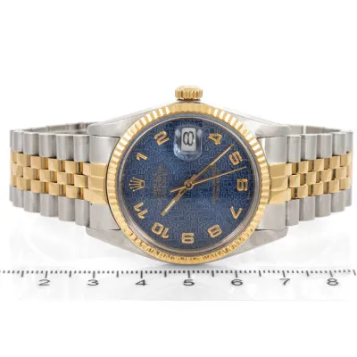 Rolex Datejust 36 16013 36mm Yellow gold and stainless steel Blue 2
