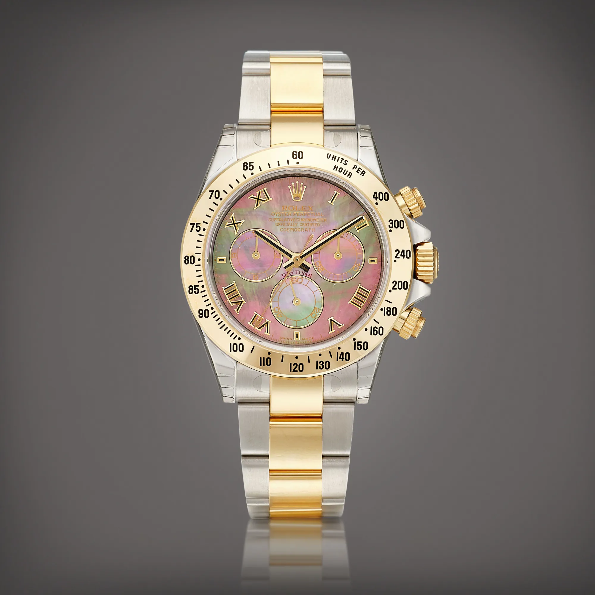 Rolex Daytona 116523 40mm Yellow gold and stainless steel Mother-of-pearl