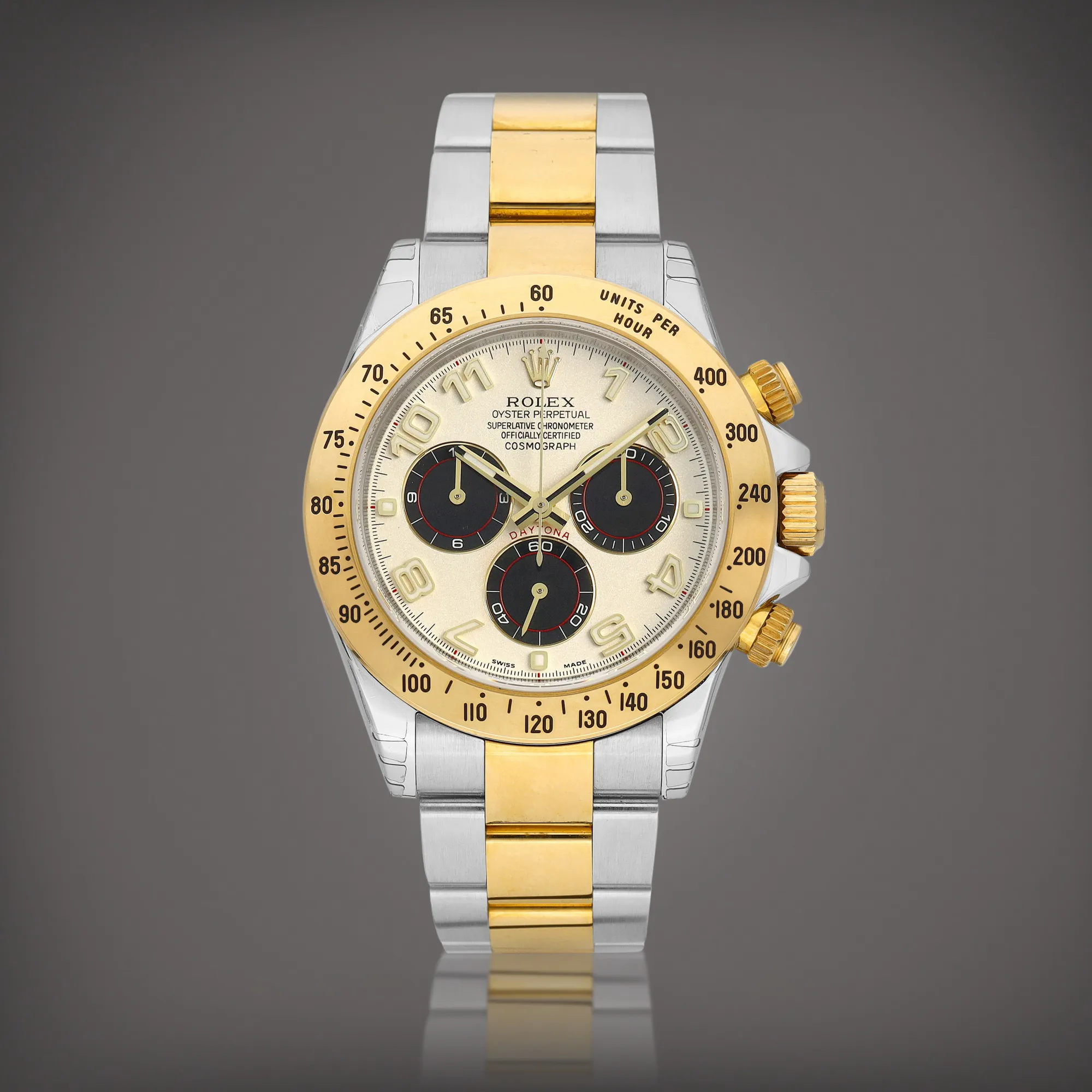 Rolex Daytona 116523 40mm Yellow gold and stainless steel White