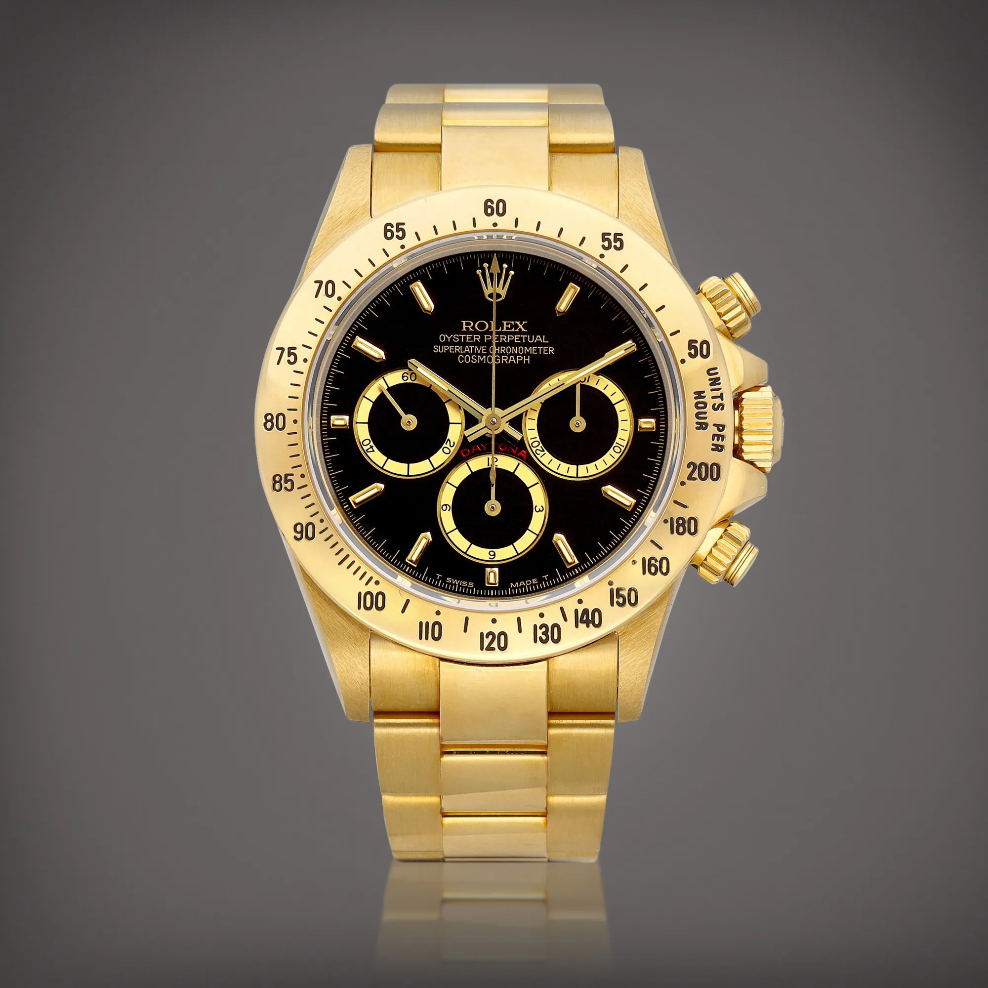 Rolex Daytona 16528 40mm Yellow gold Black