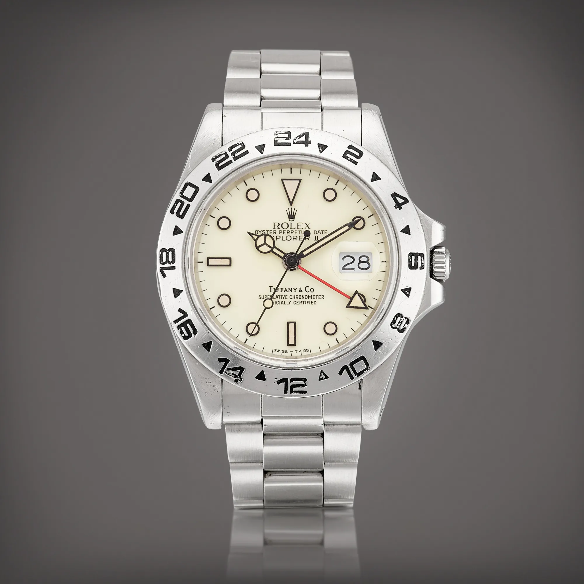 Rolex Explorer II 16550 40mm Stainless steel Cream