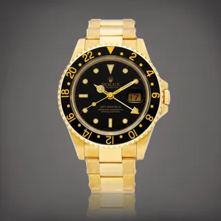 Rolex GMT-Master II 16718 Yellow gold Black