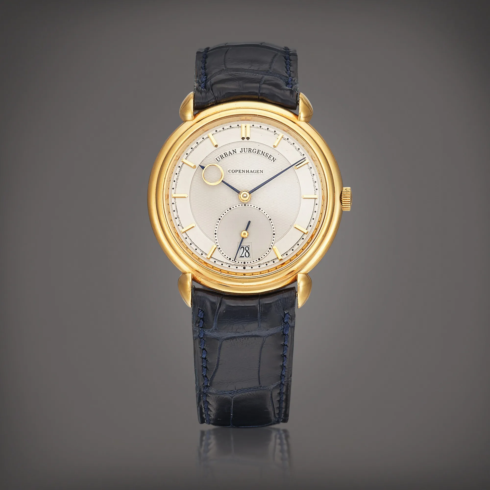 Urban Jürgensen 8 37mm Yellow gold Silver