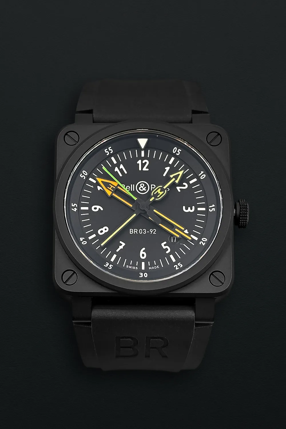 Bell & Ross Instruments BR0392-RCO-CE/SRB 42mm Ceramic Black