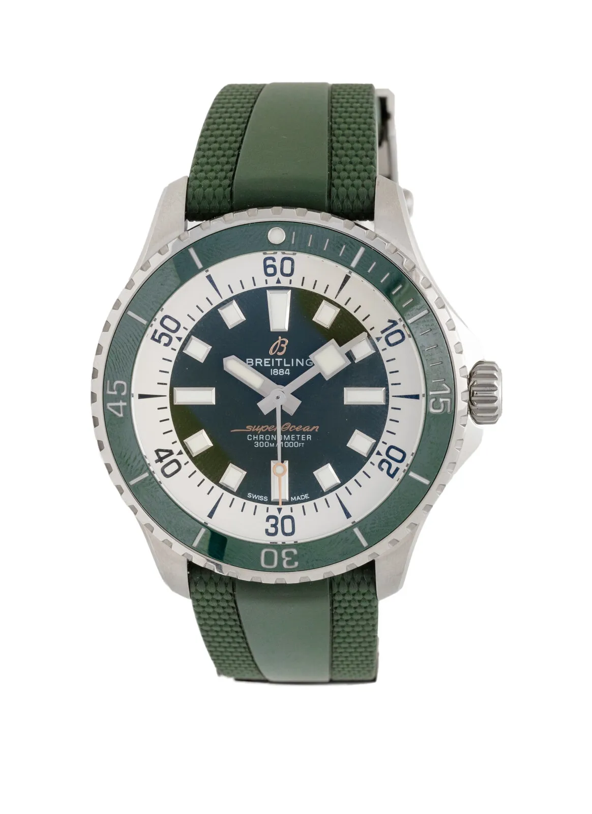 Breitling Superocean A17376 44mm Stainless steel Green