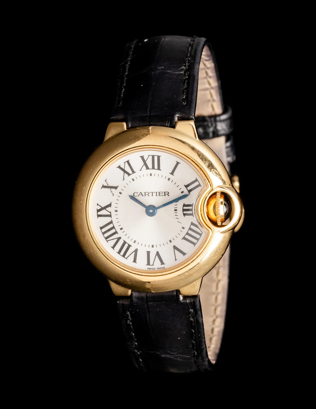 Cartier Ballon Bleu 3006 28mm Yellow gold White