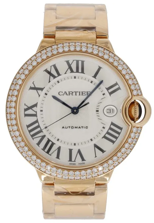 Cartier Ballon Bleu WE9008Z3 42mm Rose gold Silver 1