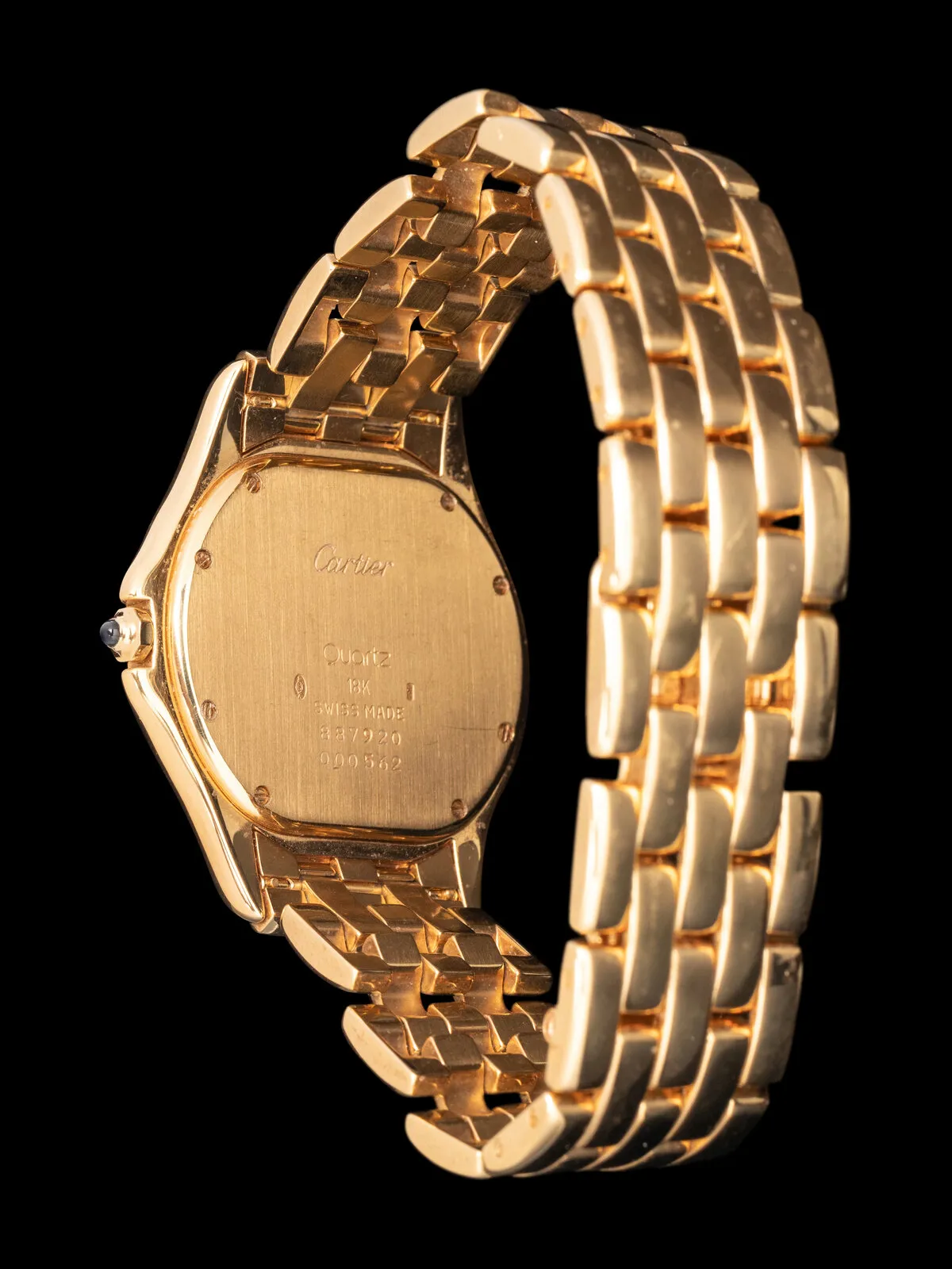 Cartier Cougar 33mm Yellow gold Cream 1