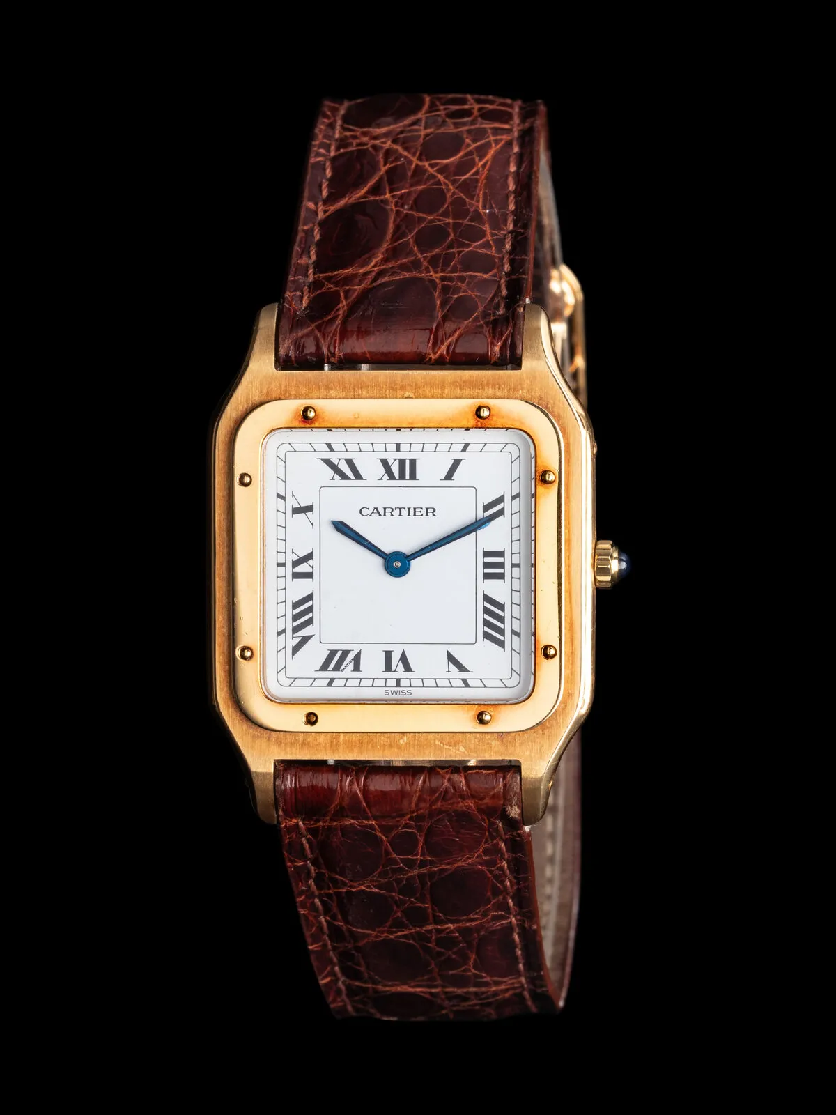 Cartier Santos Dumont 60063 27mm Yellow gold White