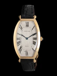 Cartier Tonneau XL Yellow gold Silver