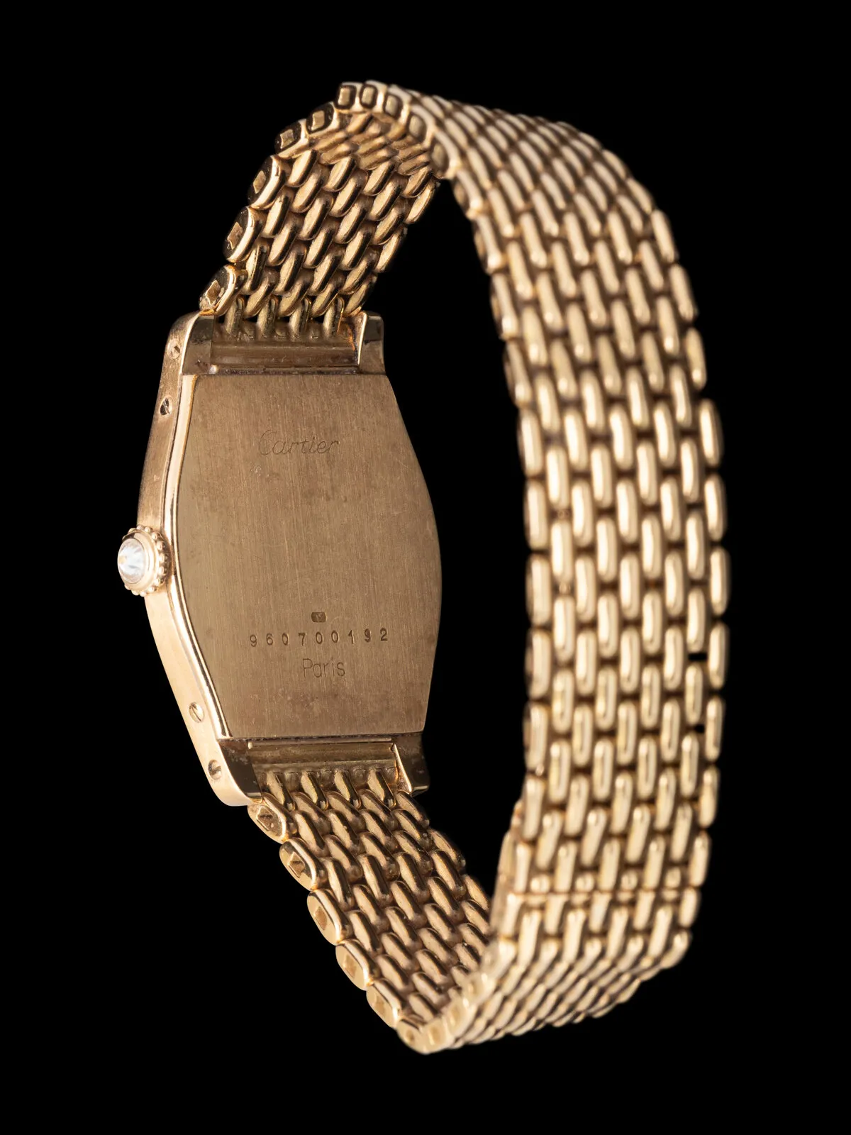 Cartier Tortue 22mm Yellow gold and Diamond Cream 1