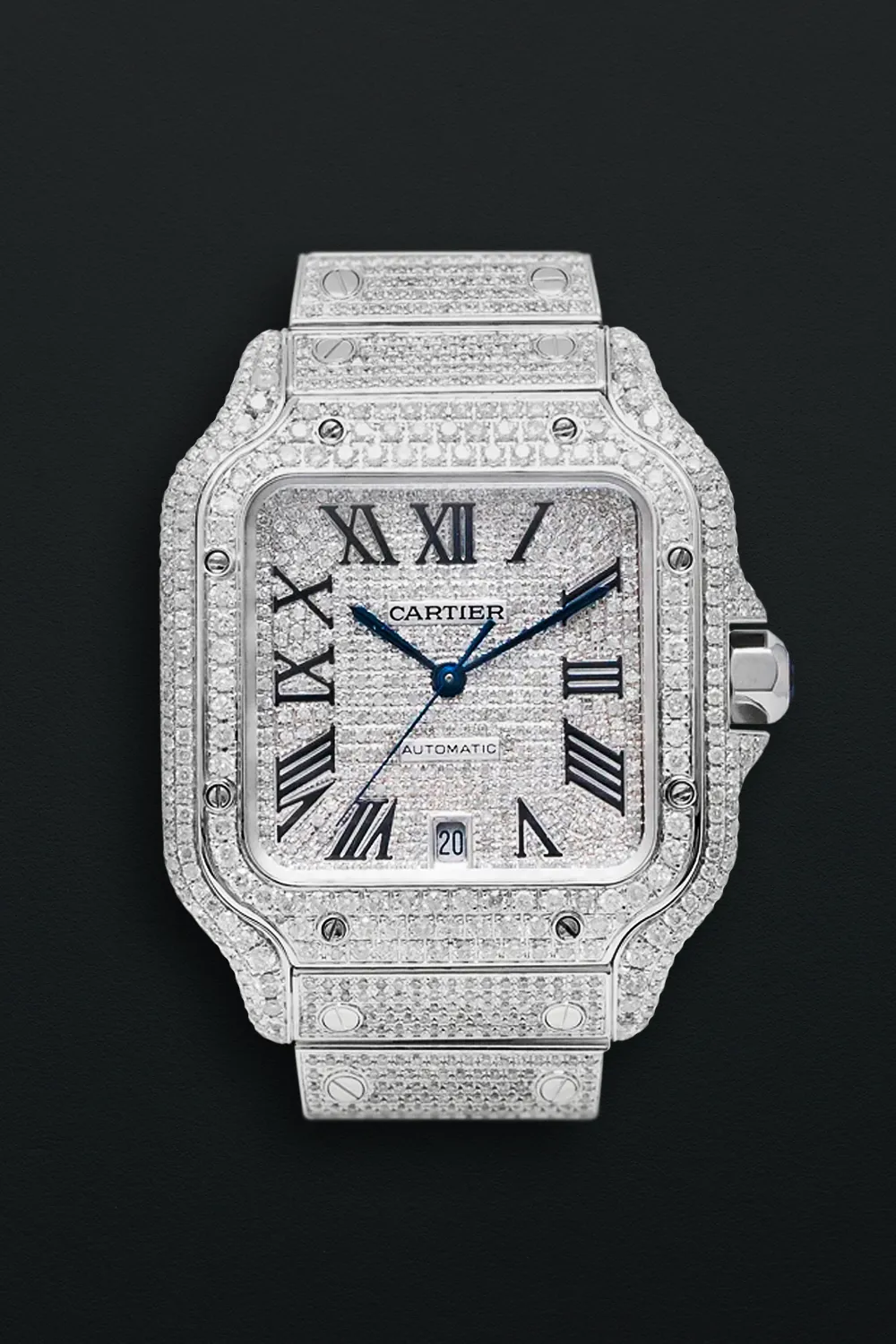 Cartier Santos de Cartier WSSA0009 40mm Stainless steel and Diamond Diamond