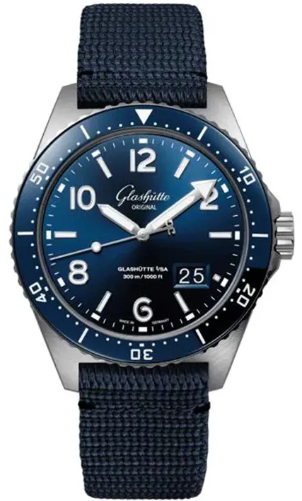 Glashütte Spezialist 1-36-13-02-81-36 43mm Stainless steel Blue