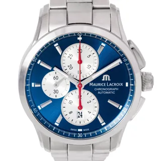 Maurice Lacroix Pontos Chronographe Stainless steel Blue