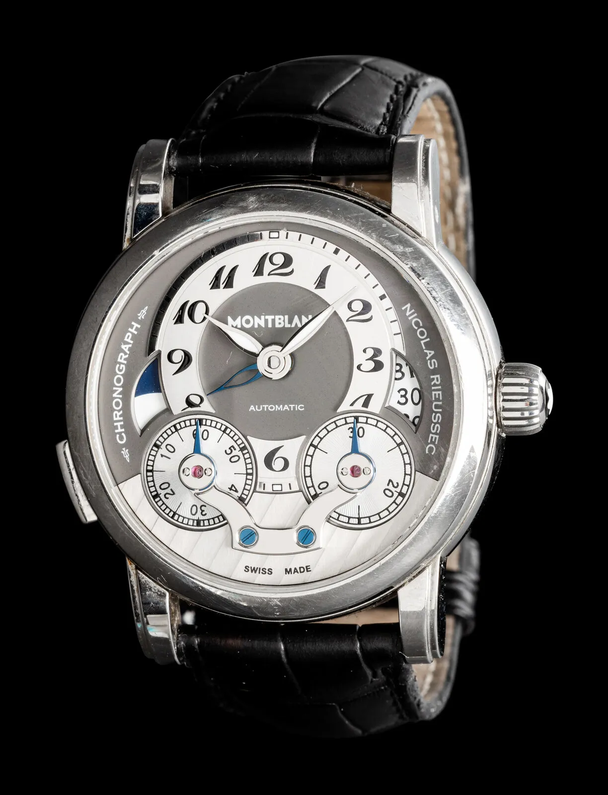 Montblanc Nicolas Rieussec 7138 42mm Stainless steel Gray