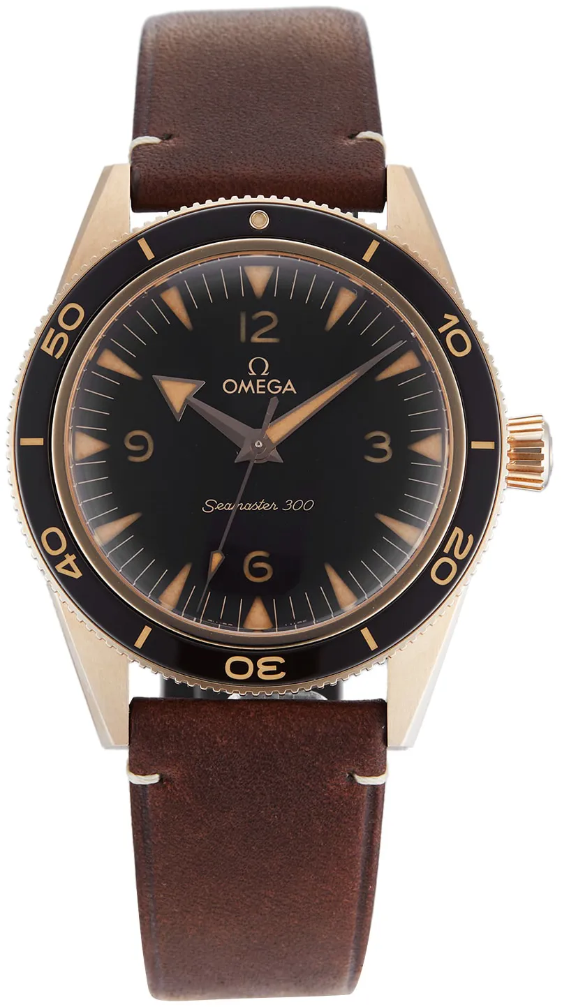 Omega Seamaster 300 234.92.41.21.10.001 41mm Rose gold Brown