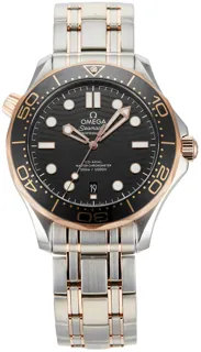 Omega Seamaster Diver 300M 210.20.42.20.01.001 Rose gold and Stainless steel Black