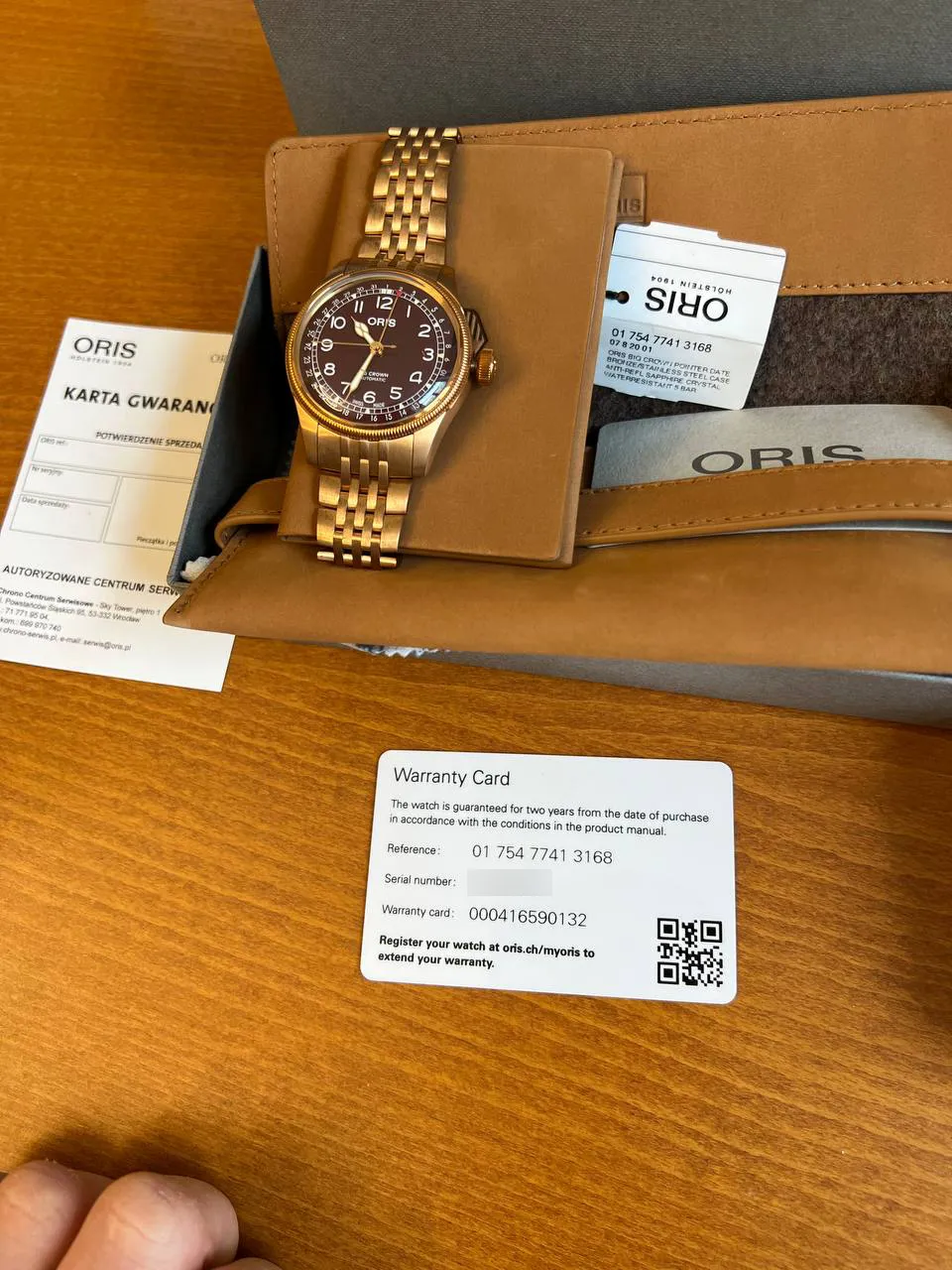 Oris Big Crown Bronze Pointer Date 01-754.7741.3168 40mm Bronze and Stainless steel Red 4