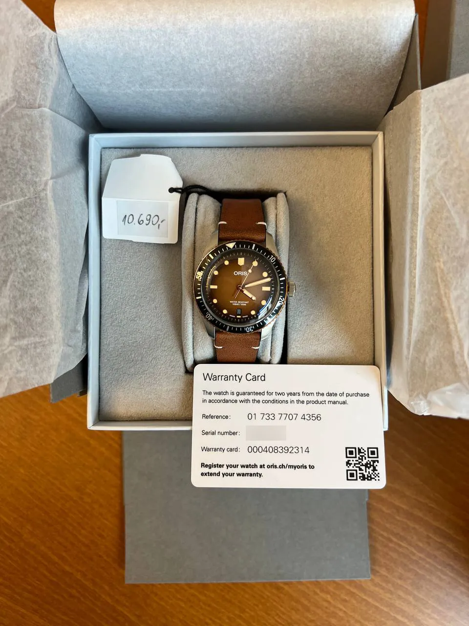 Oris Divers Sixty Five 01 733 7707 4356-07 5 20 45 40mm Bronze and Stainless steel Brown 7