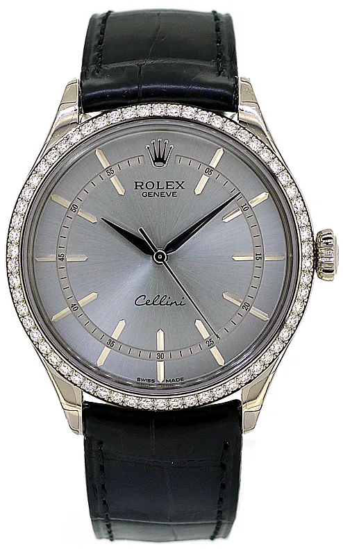 Rolex Cellini 50709RBR 39mm White gold Rhodium