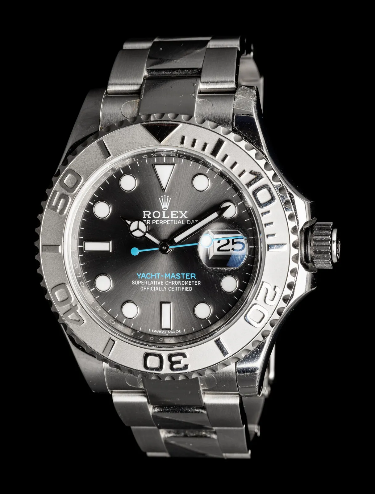 Rolex Yacht-Master 116622 40mm Platinum and Stainless steel Gray