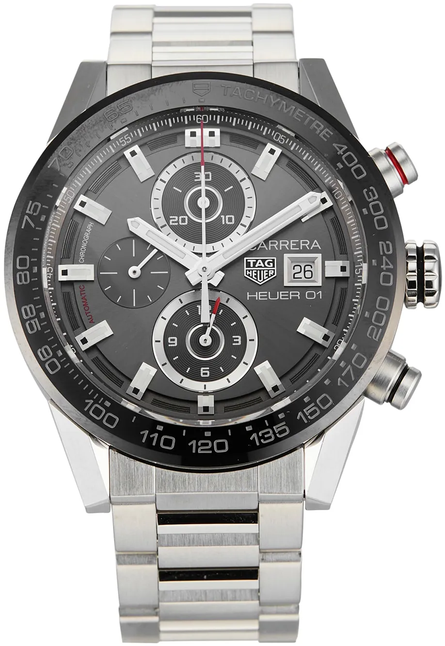 TAG Heuer Carrera CAR201W.BA0714 43mm Ceramic and Stainless steel Gray