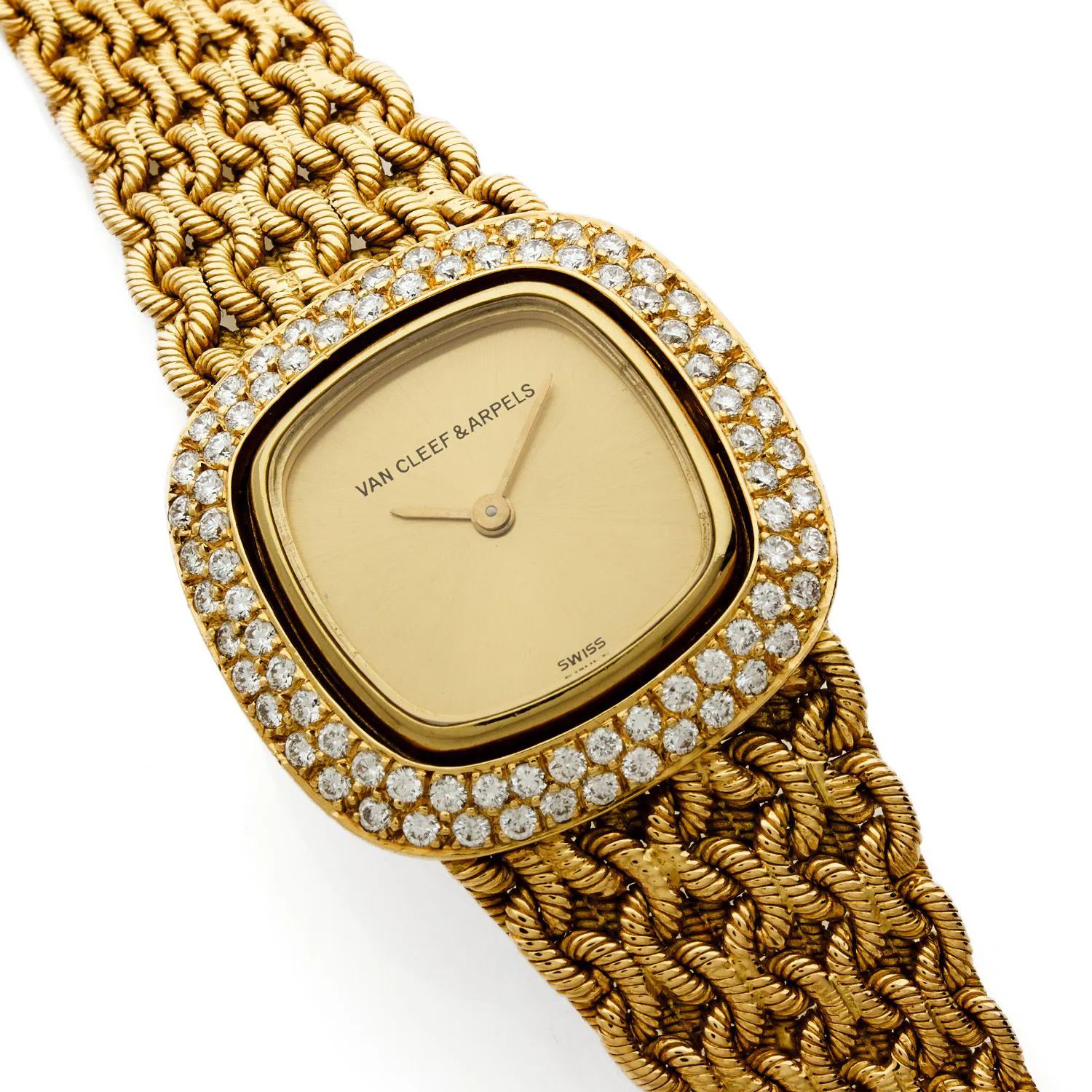 Van Cleef & Arpels 24mm Yellow gold and Diamond Gilt 1